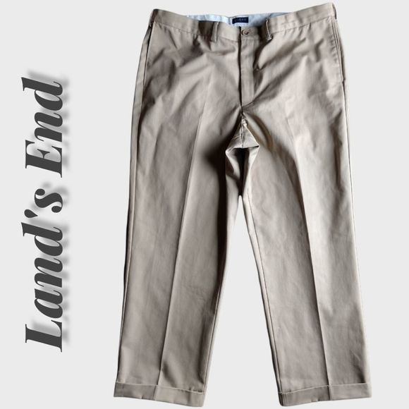 Lands' End Other - Land's End Beige Tan Traditional Fit Dress Pants